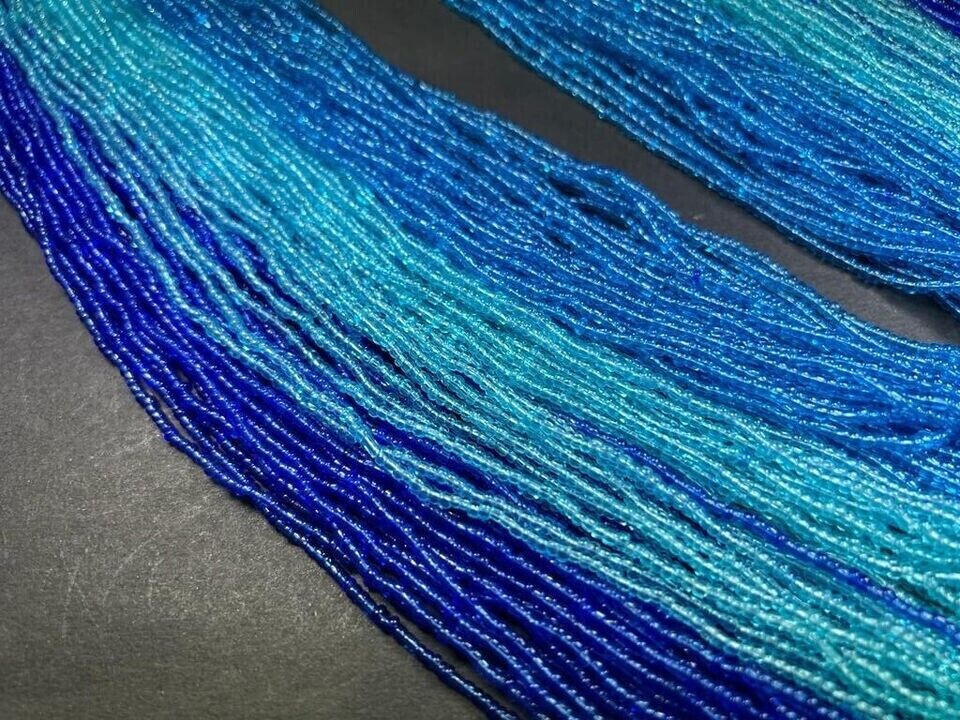 N7915 BOLD Long Heavy Multi Color Strand Crochet Fashion Ethnic Necklace Jewelry