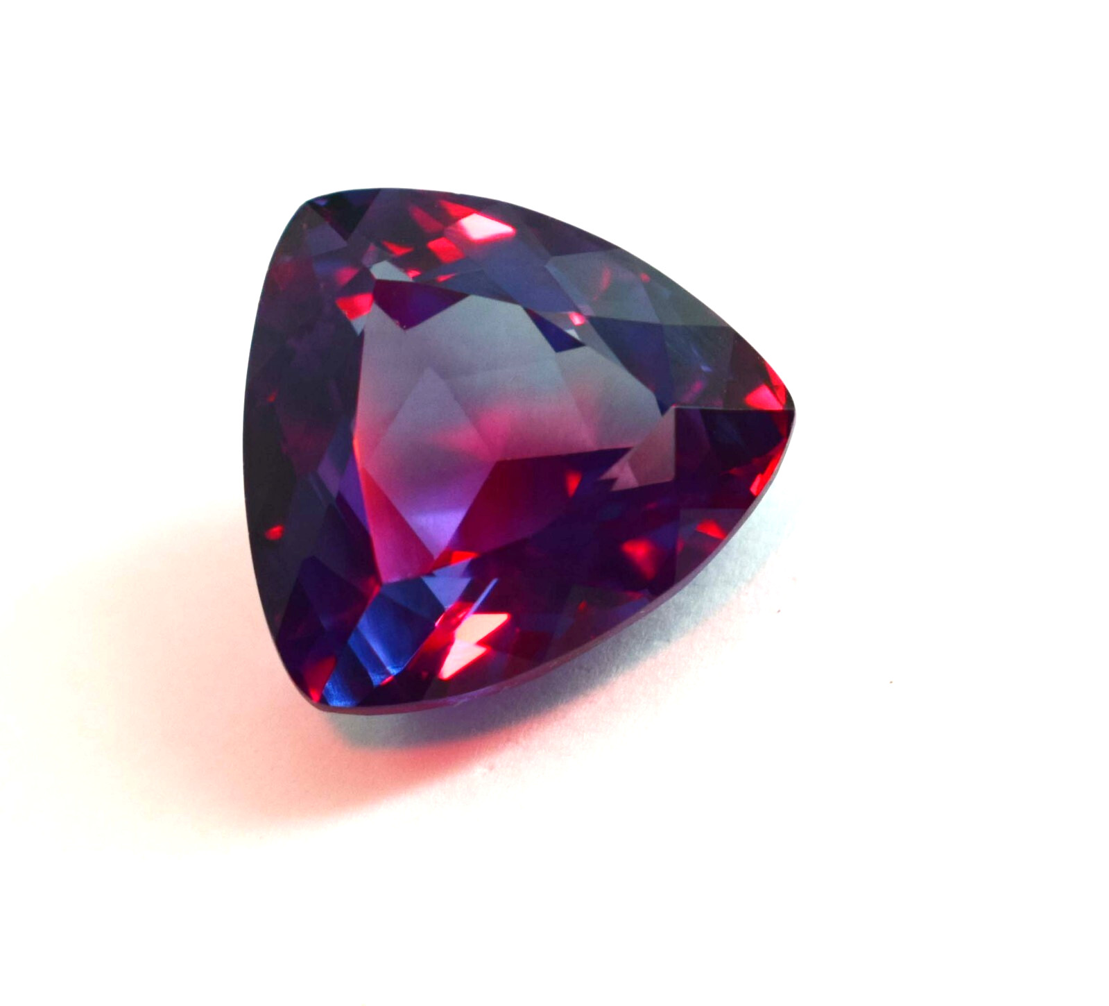 20-22 CT Ring Alexandrite Genuine Russian Color Change Trillion Cut Gemstone