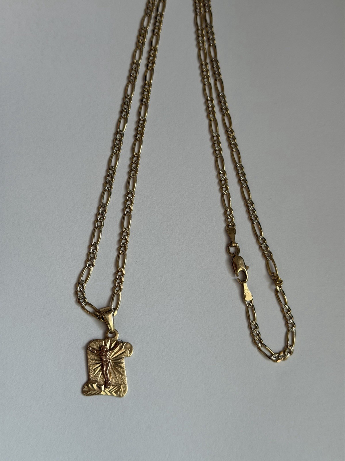 14k Gold Chain And Pendant-12g- EXCELLENT Condition