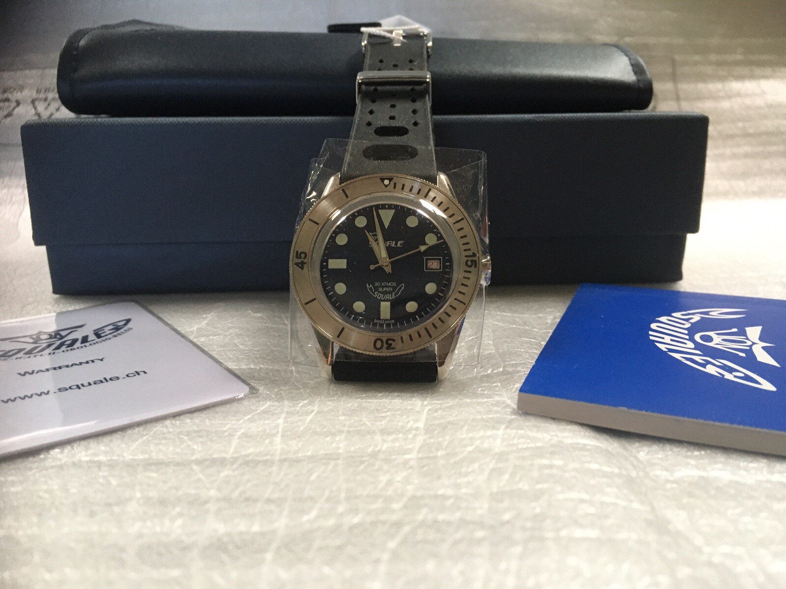 Brand NEW Squale 30 ATMOS Sub-39 Super Blue Superblue Watch – DEALER & Warranty