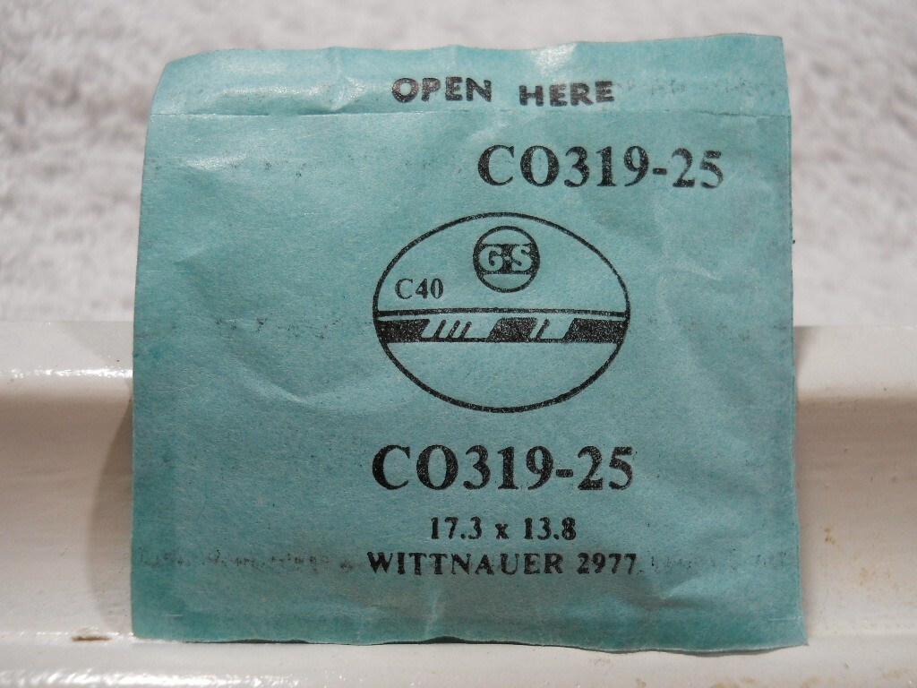 GS CO319-25 Watch Crystal Fit Wittnauer 2977 – 17.3 x 13.8 mm Replacement Repair