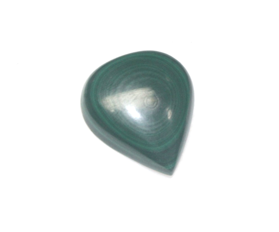 25.80Cts Pear Shape Malachite Gemstone Green Color 21.71×18.92×6.03 MM