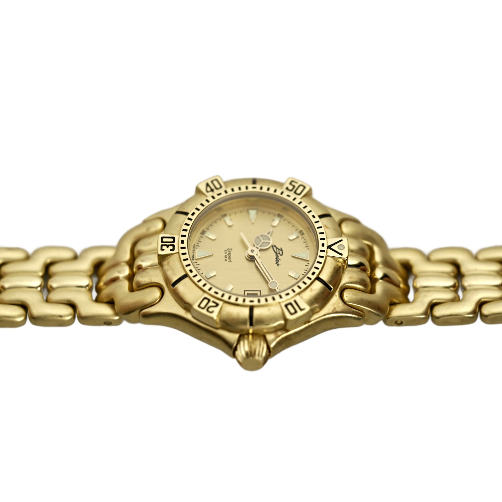 Belair Ladies Diver Watch Gold Plated 200m 20 ATM Water Resist