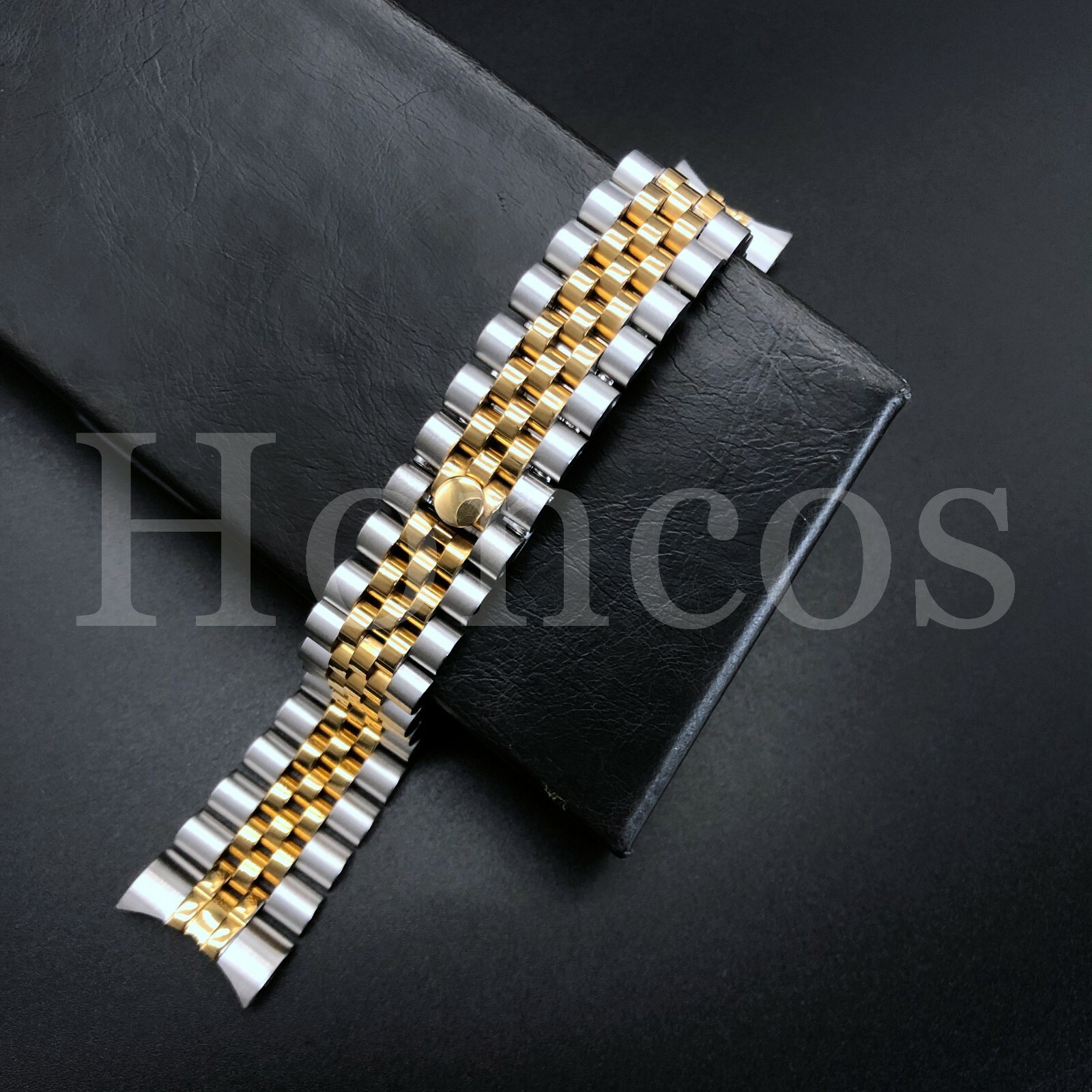 JUBILEE WATCH BAND BRACELET FITS FOR ROLEX DATEJUST 13MM HIDDEN CLASP TWO TONES