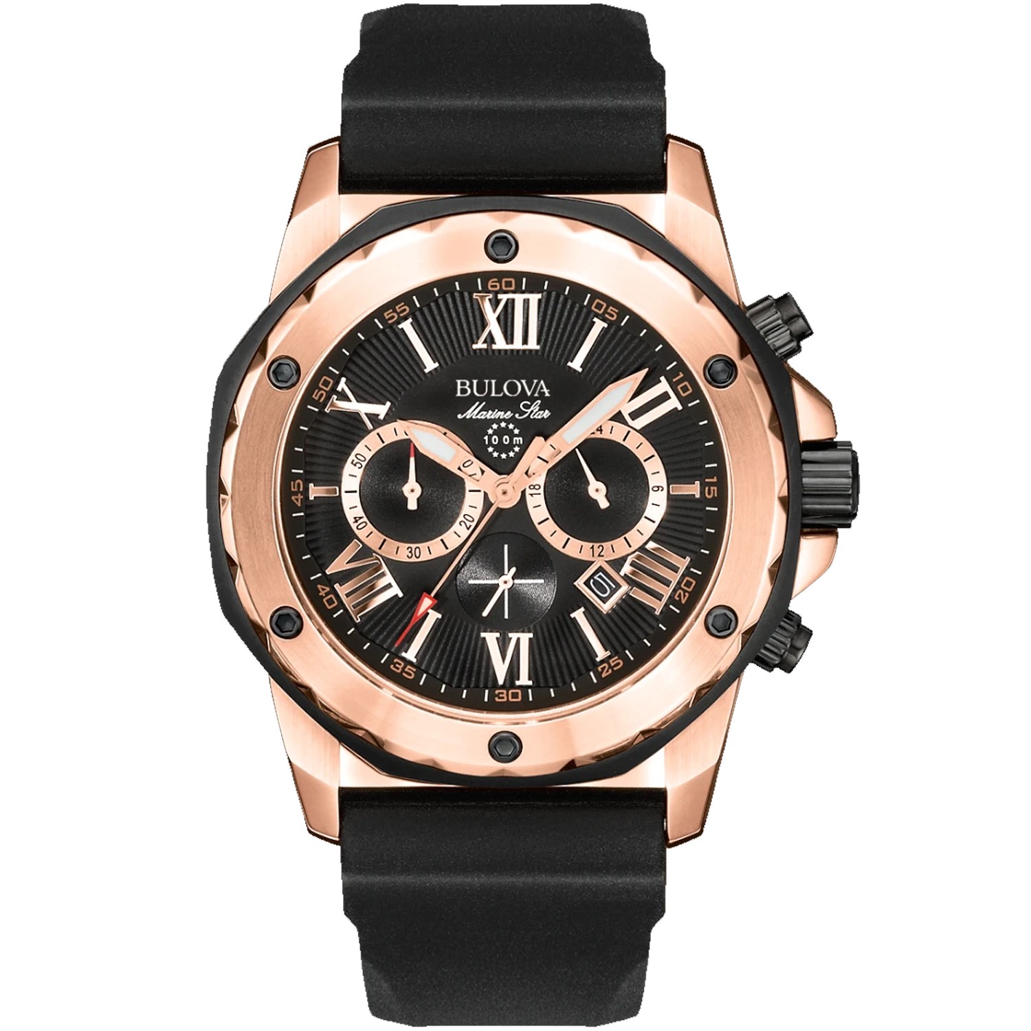 Bulova Marine Star Rubber Mens Watch 98B104 #2