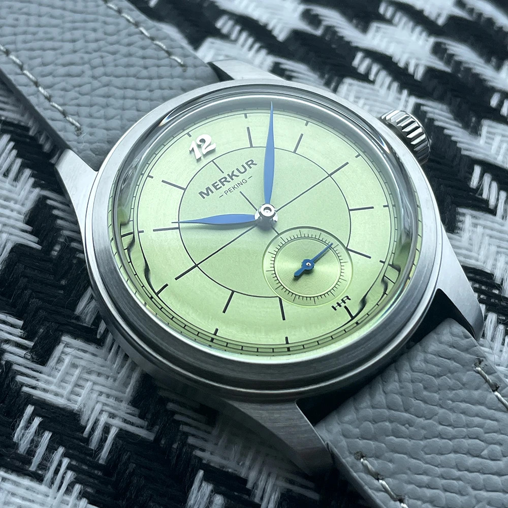Merkur Jump Hour Watch Military Automatic ST17 Mechanical Vintage 38mm Steel Men