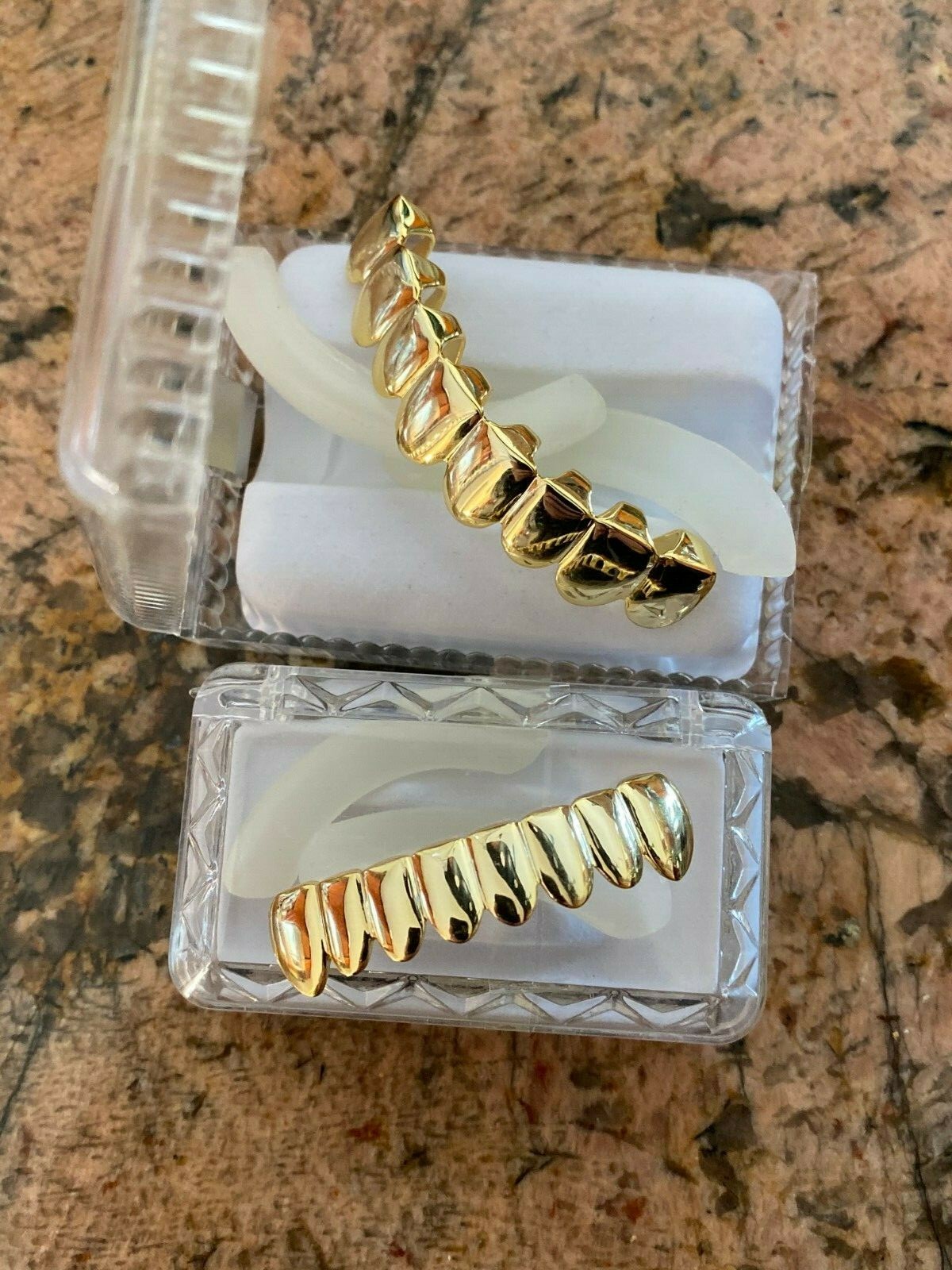 Real 925 Sterling Silver Gold Plated GRILLZ – Hip Hop Grills 6 8 Or Single Teeth