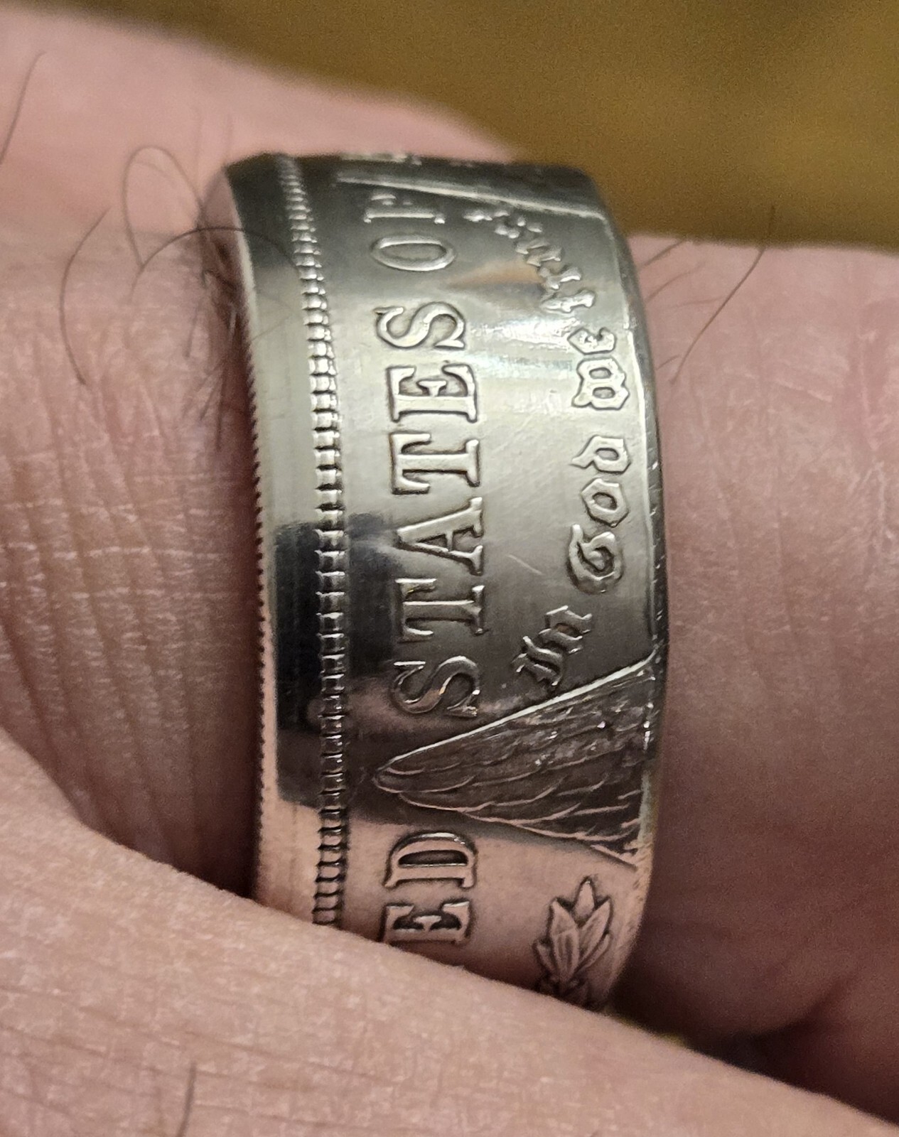 Morgan Silver Dollar Coin Ring 90% Coin Silver You Pick Sz. 8-13 MIRROR FINISH