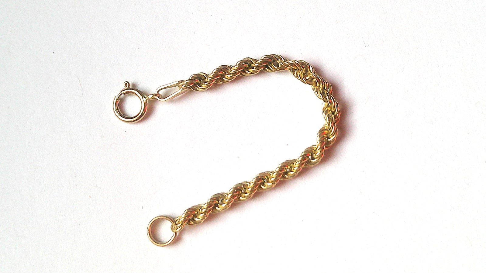 10K Yellow Gold Diamond Cut 2.75″ Rope Chain Extender. 3mm.