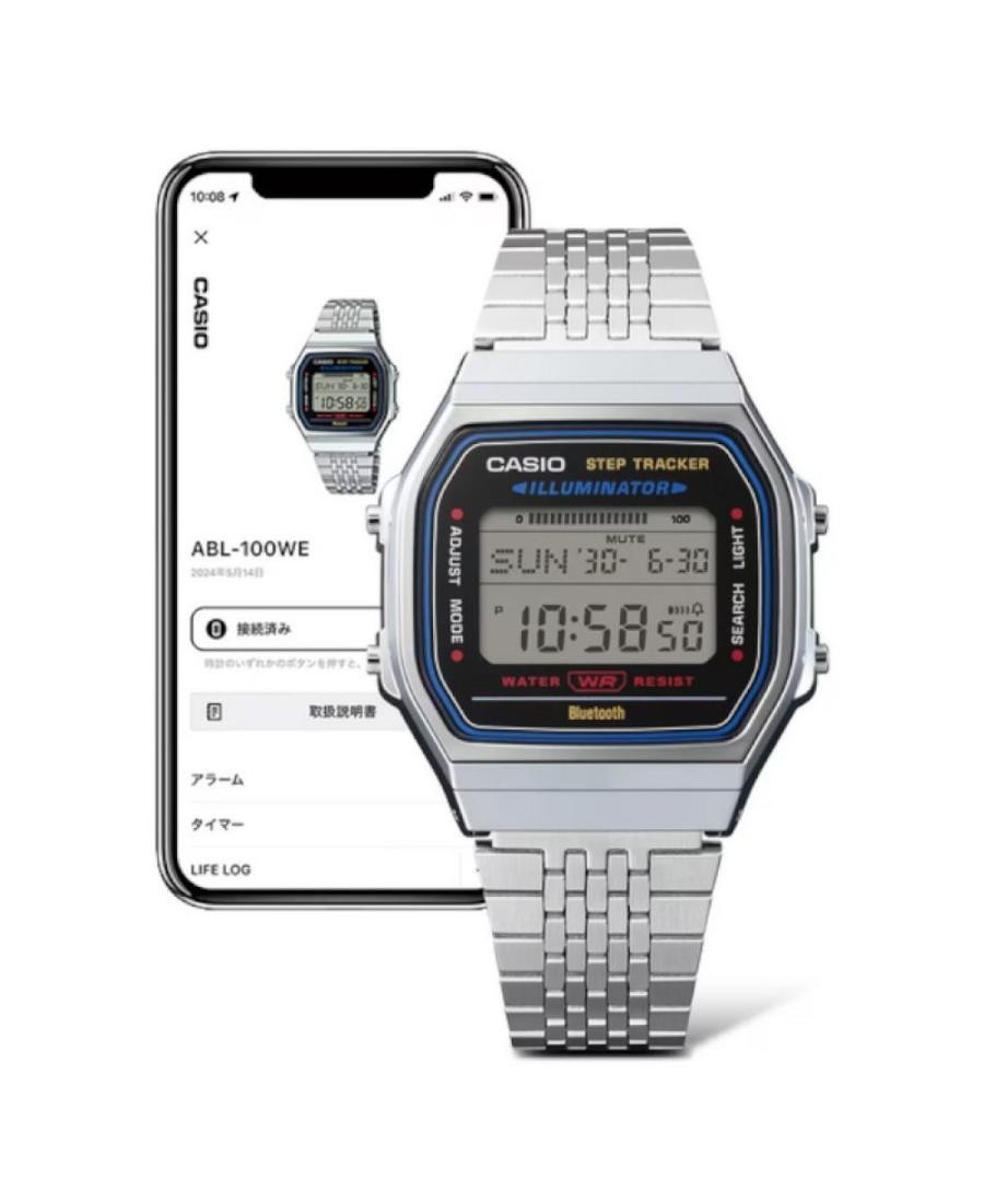 CASIO Men Digital Quartz Casual Watch Classic Dress Silver color Dial Waterproof