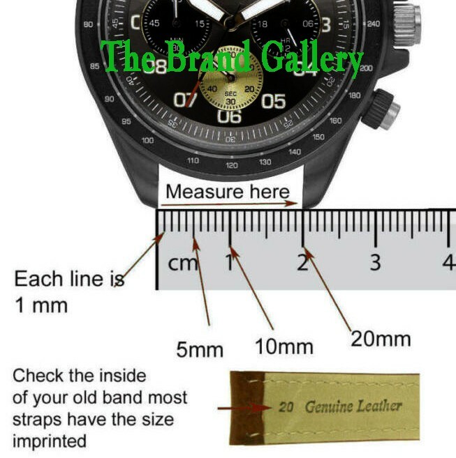 Genuine MOVADO 14mm Black Calf Skin Watch Leather Band Strap