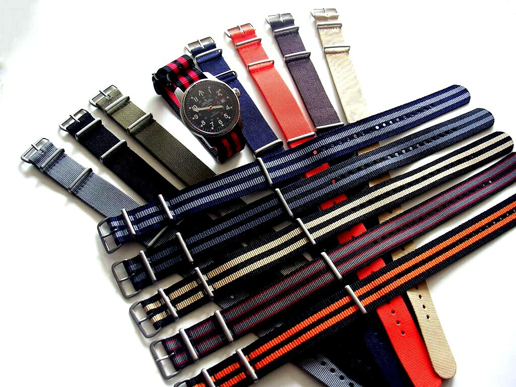18-20-22-24 NATO G10 watch strap Premium Ballistic nylon RAF MoD Bond IW SUISSE