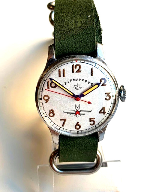 USSR watch Shturmanskie Gagarin type 1 1950s 1 MChZ Stop second!