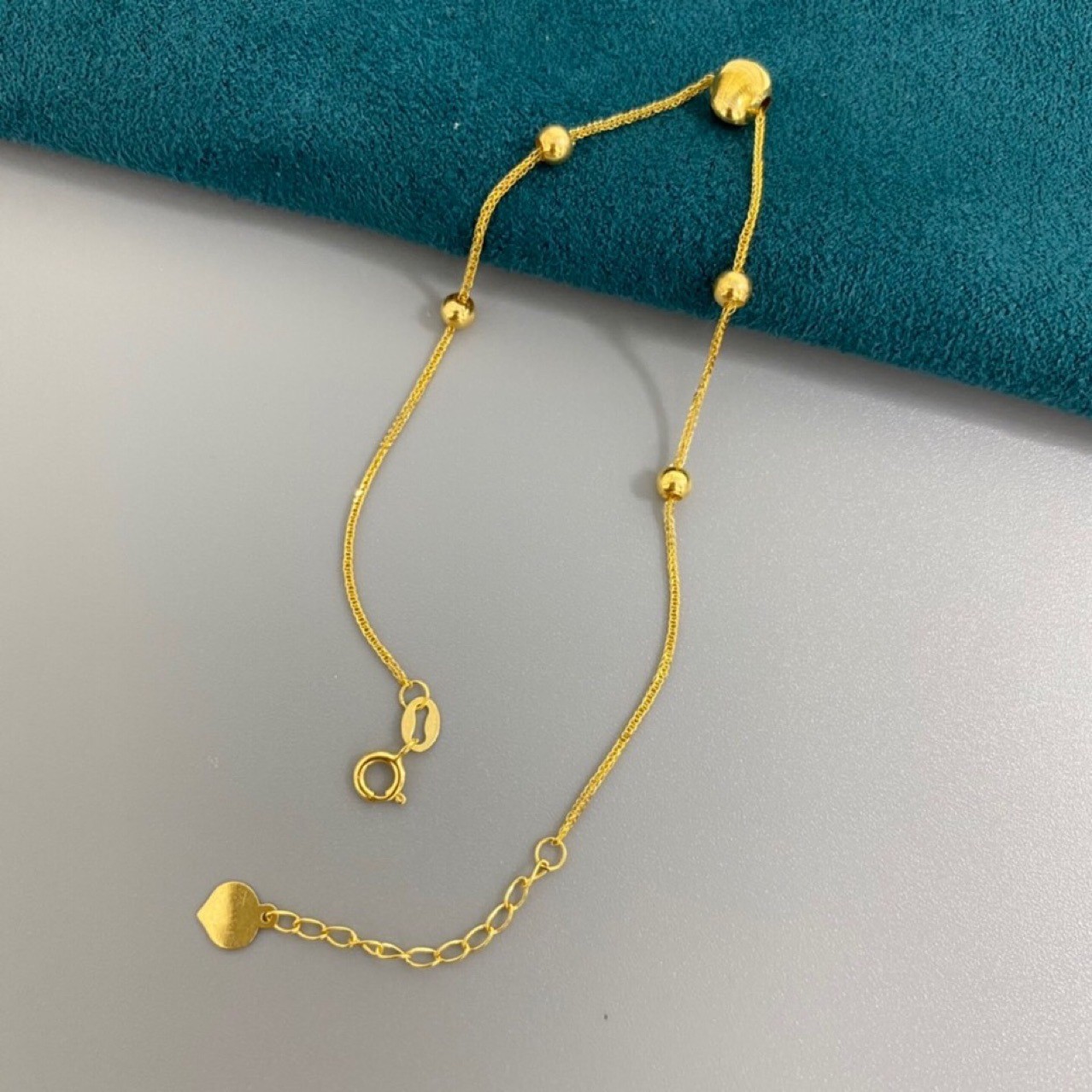 Real Solid 18k Yellow Gold Bracelet Fine Gold Jewelry 0.5g