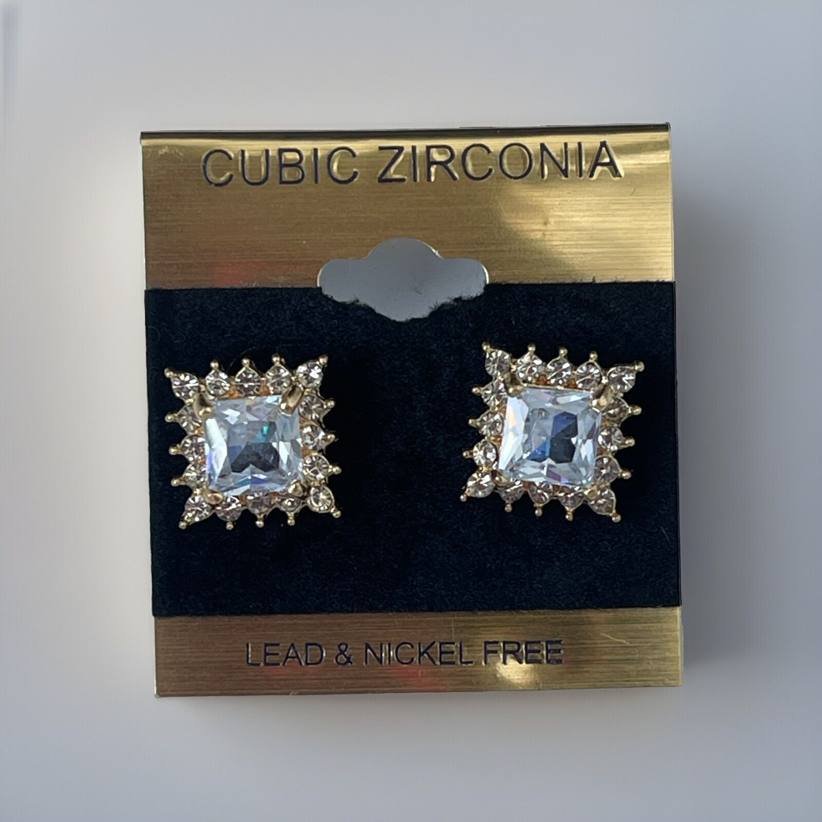 Cubic Zirconia Lead And Nickel Free earrings for women Gold And Silver With Gems