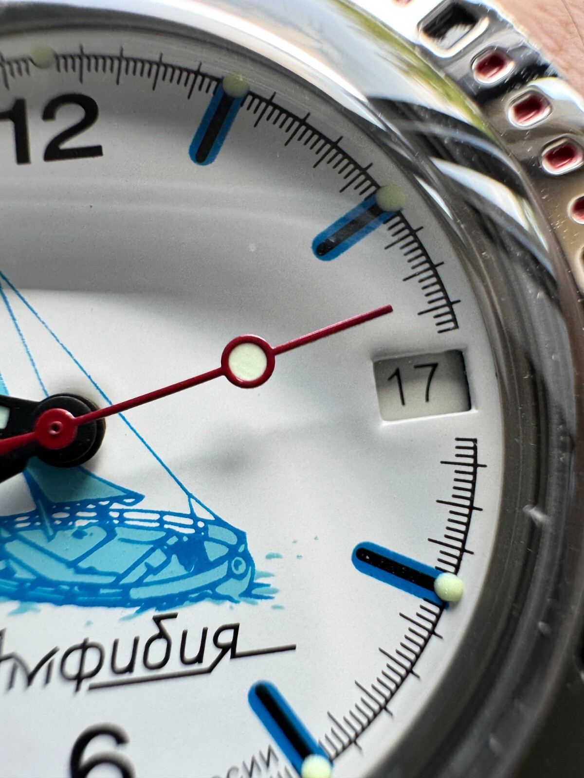 Vostok Amphibia 710615 Watch Divers Scuba Mechanical Automatic USA SELLER