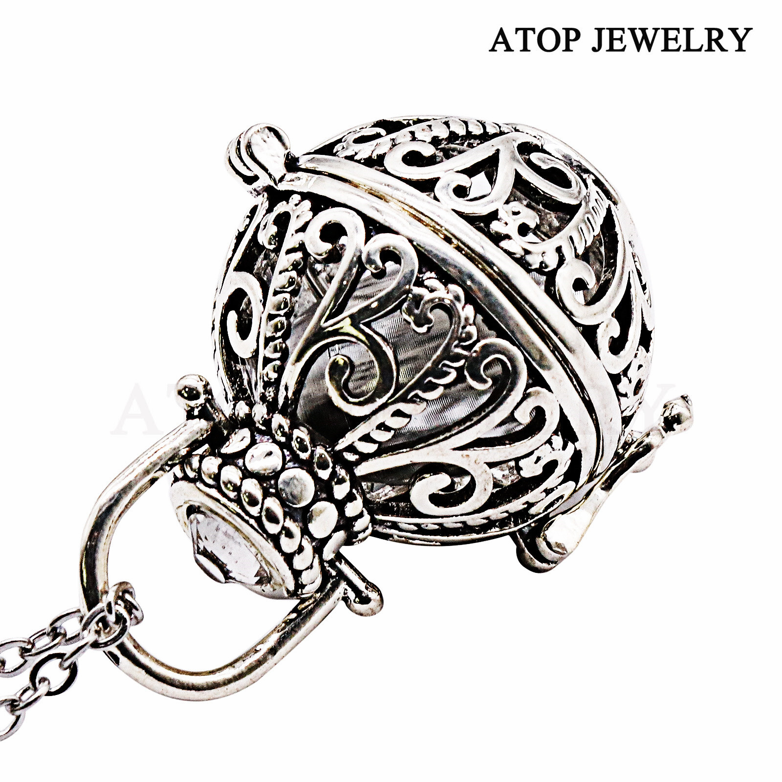 Vintage Hollow Flower Urn Necklace For Ashes Cremation Pendant Memorial Jewelry