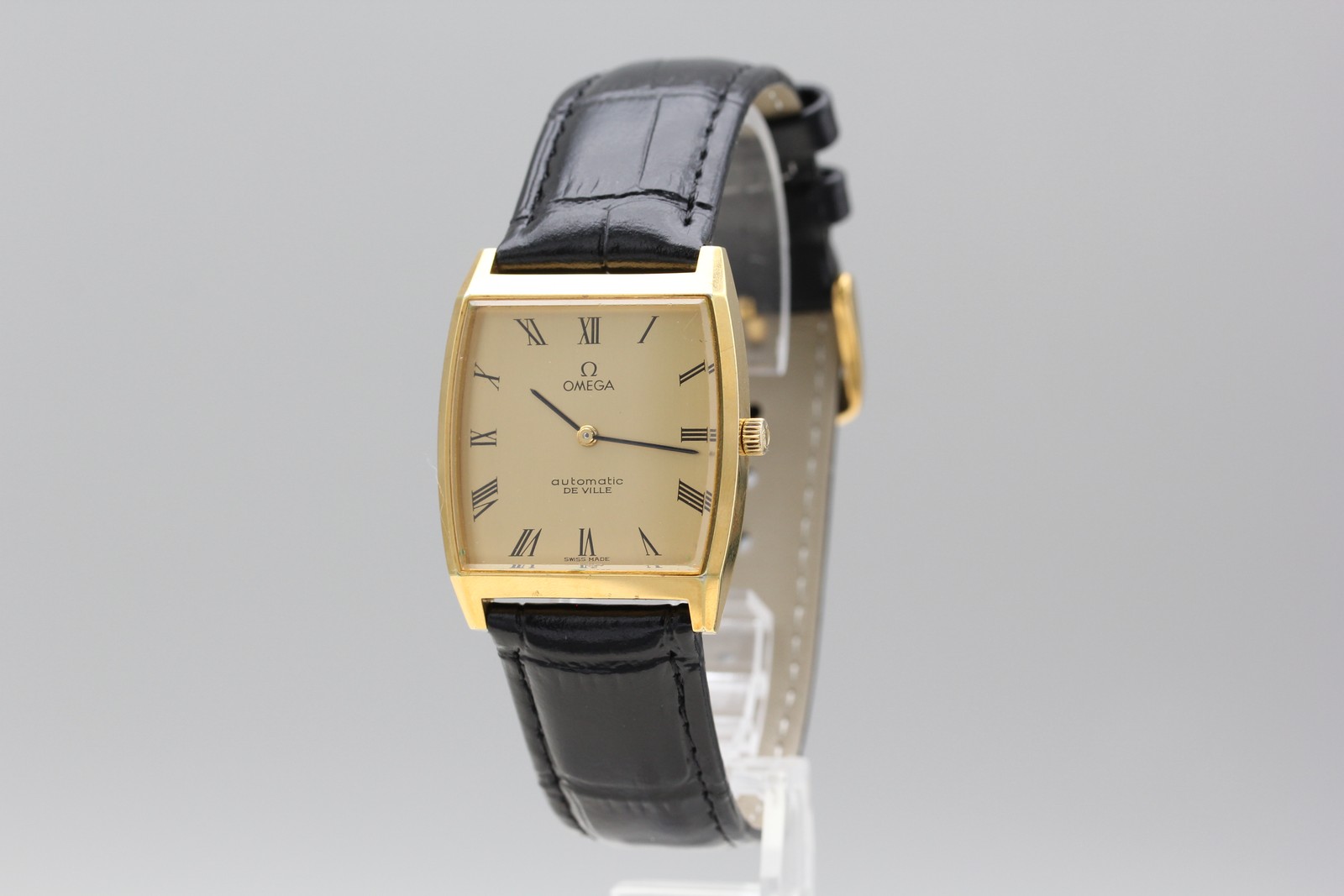 [Near MINT / Box] Omega De Ville Cal.711 Square Gold Roman Automatic Men’s Watch