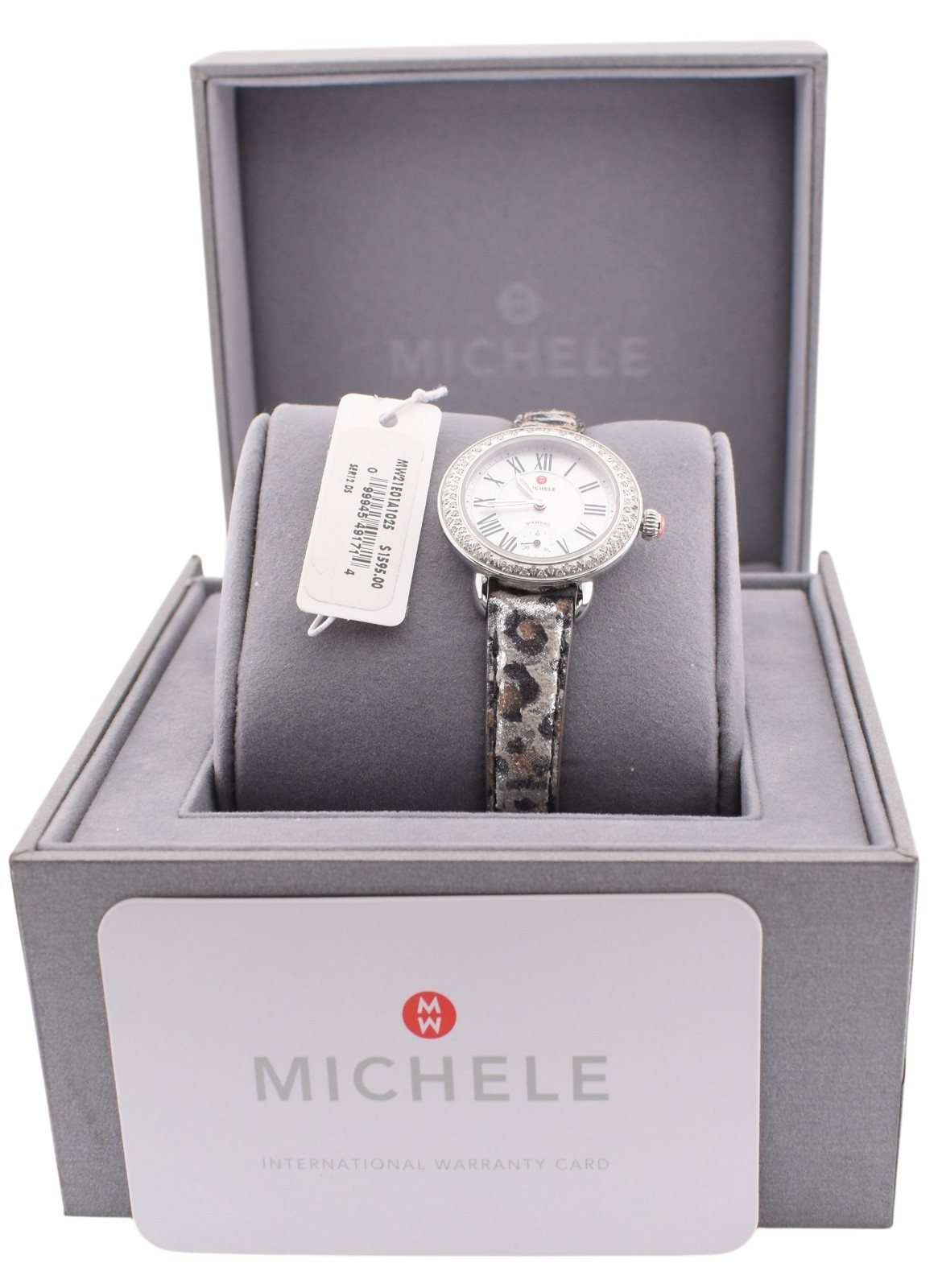 NEW Michele Serein Petite 28mm Diamond Watch Swiss Quartz MW21E01A1025 $1715.0