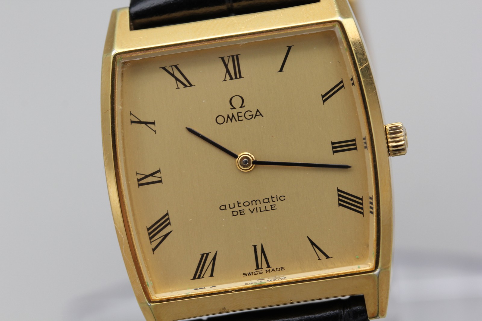 [Near MINT / Box] Omega De Ville Cal.711 Square Gold Roman Automatic Men’s Watch