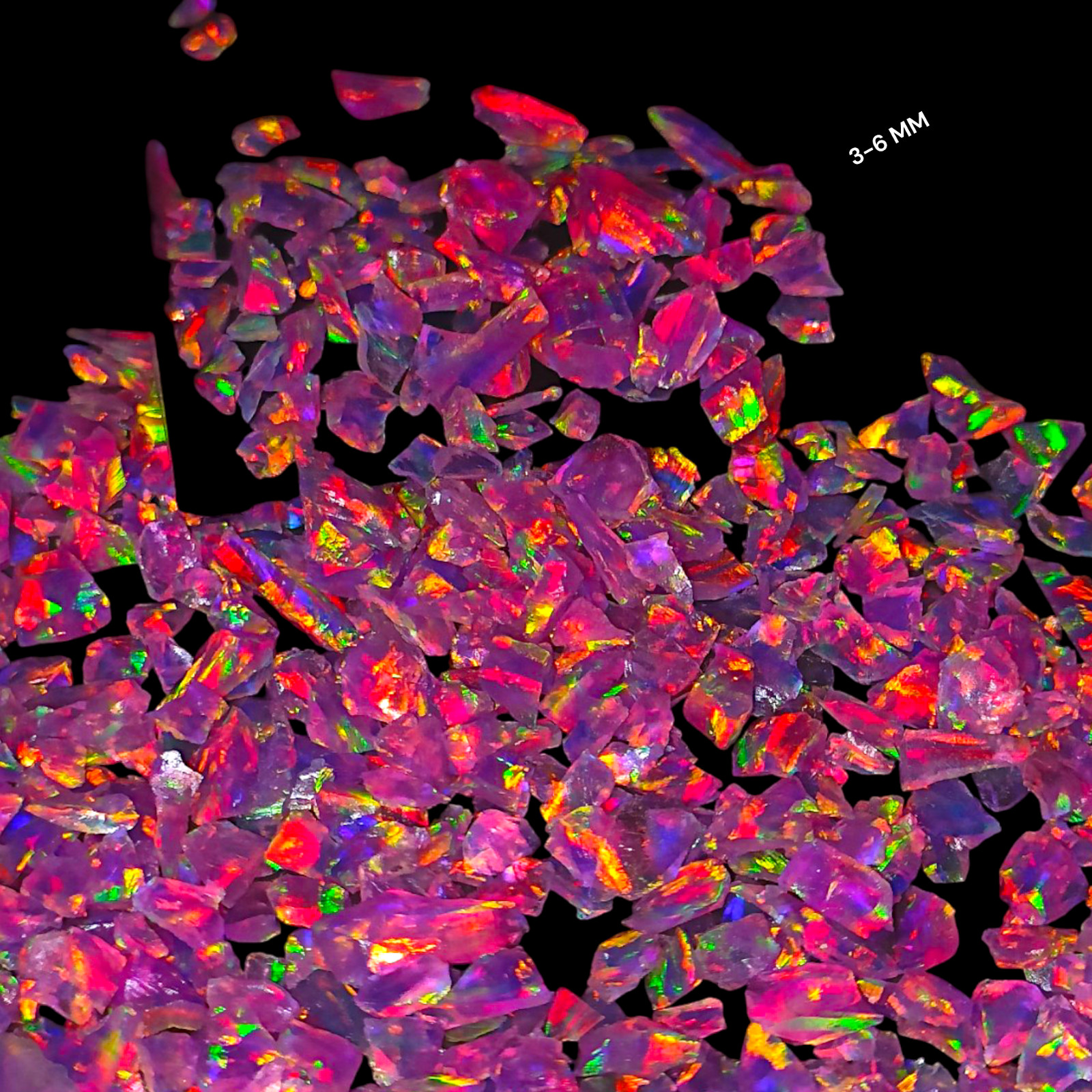 Crushed Pink Opal Coarse Gemstone Powder All Size Premium Inlay Material Opal