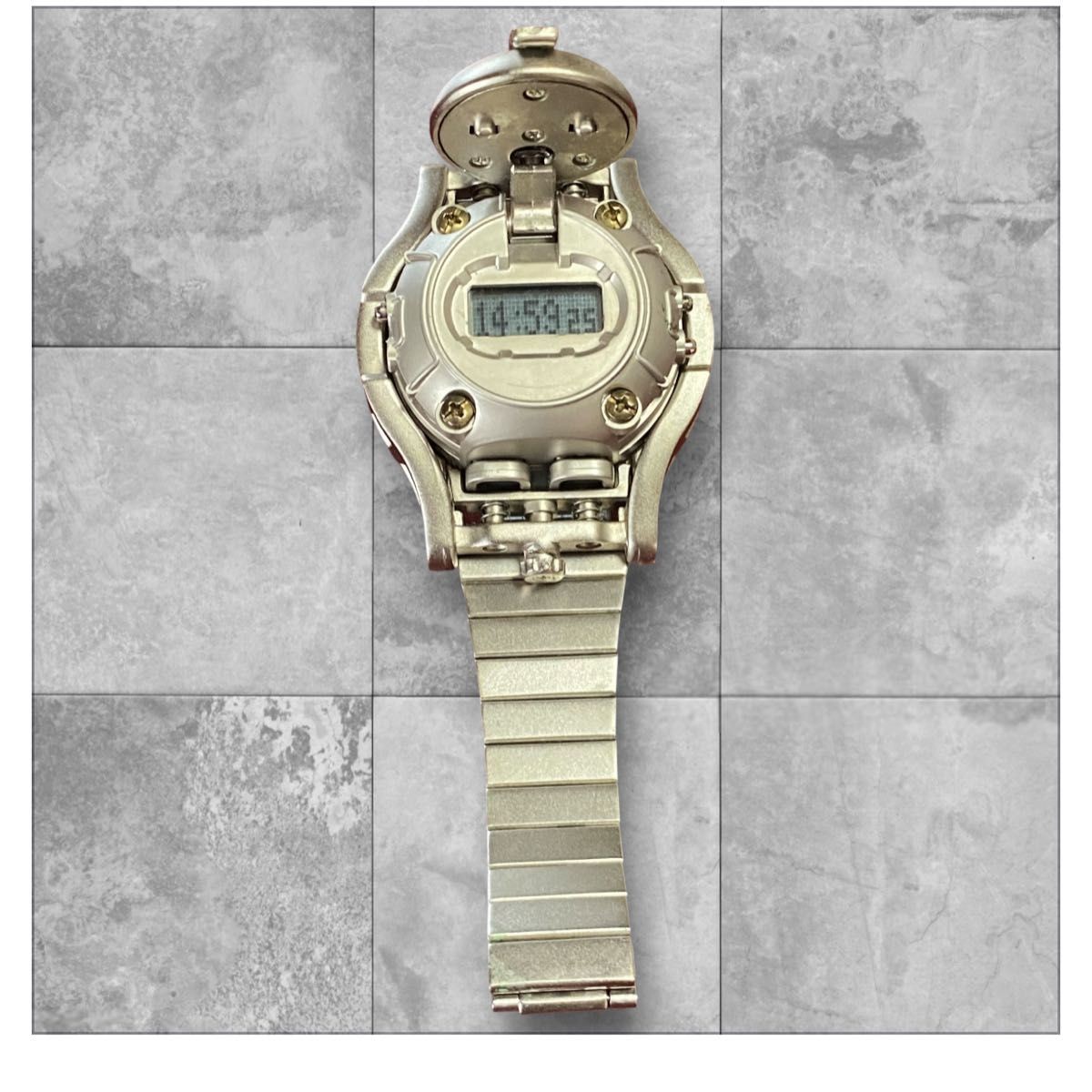 Rare 1998 Bandai Tokima Steam Head Transforming Robot Watch Vintage JDM Works