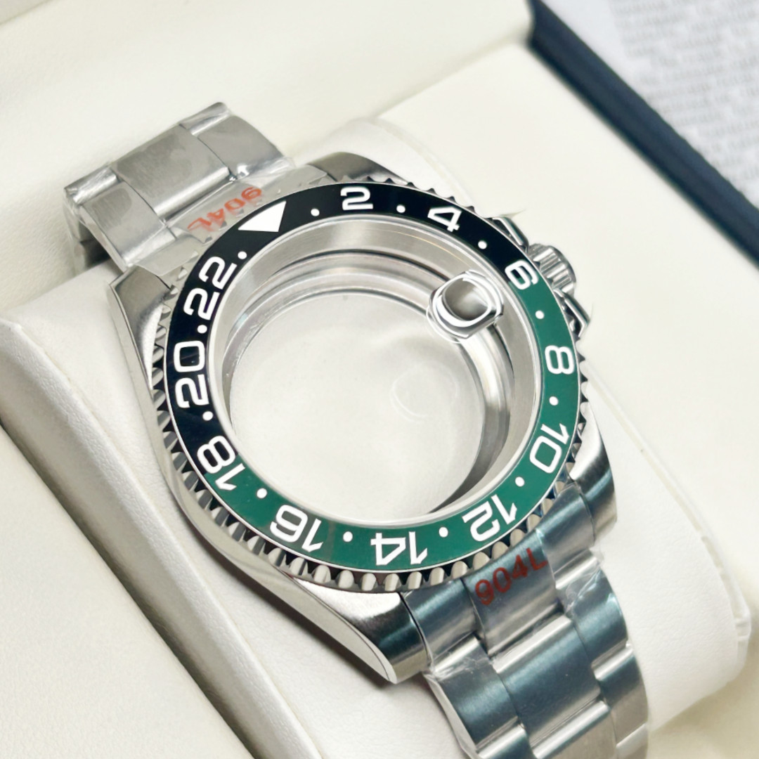 40mm Brushed Case Sprite GMT Bezel 20ATM Watch Sub Mod For Nh35 Nh36 Nh34 Mvment