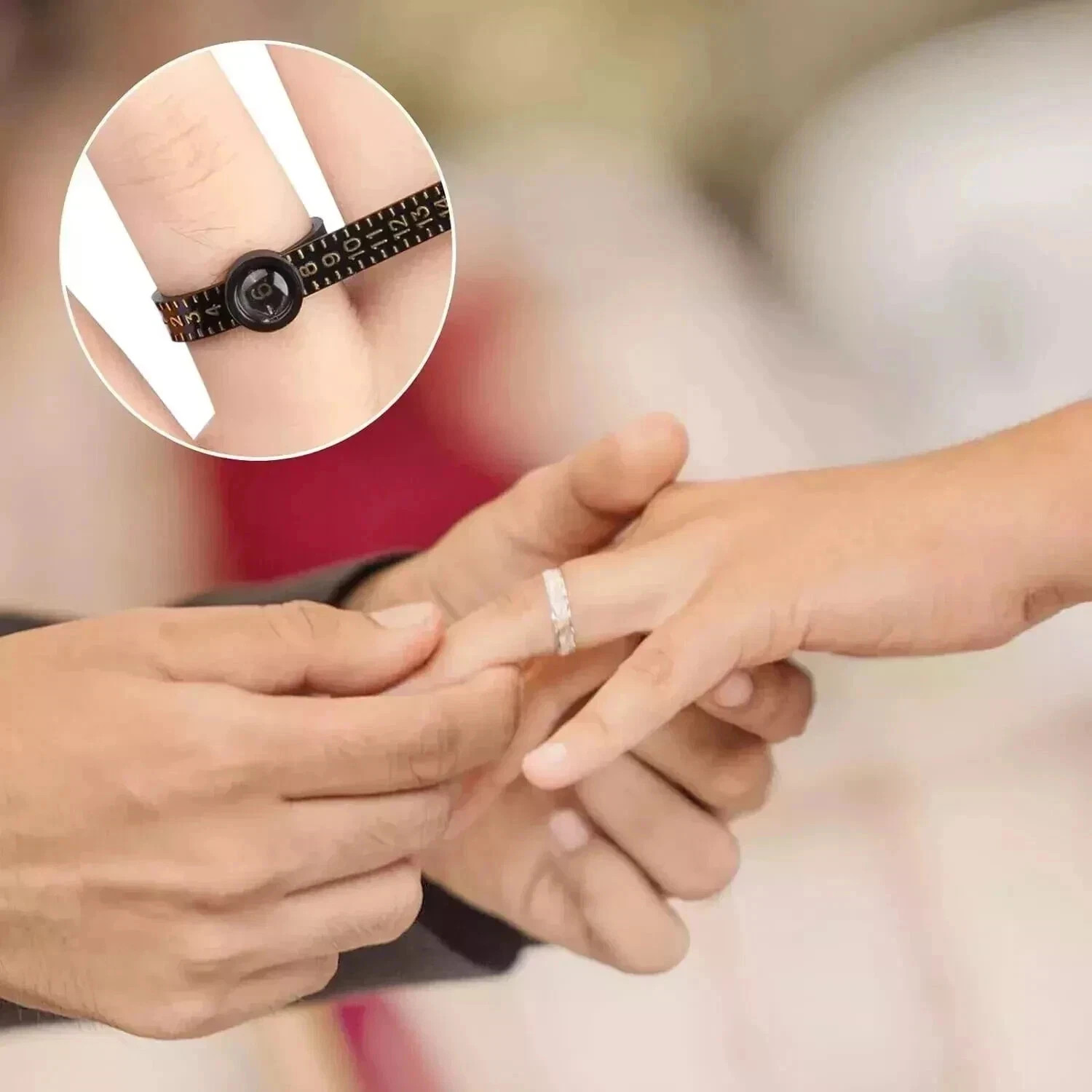 Metal Ring Sizer Gauge Mandrel Finger Sizing Measure Stick Standard Tool Sliver