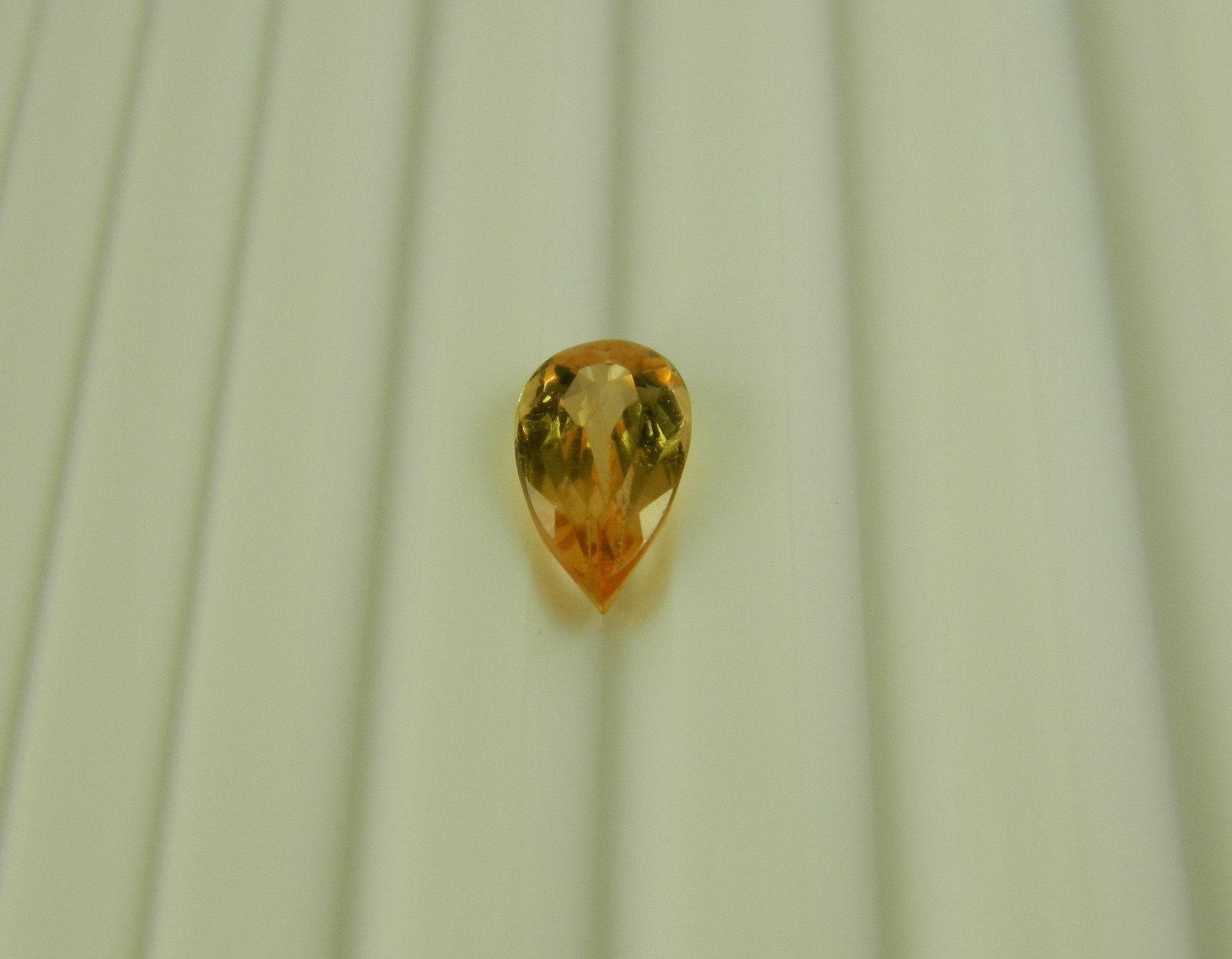 Imperial Topaz 0.99 Ct Clarity VVS Pear Cut Natural Golden Brazil I217