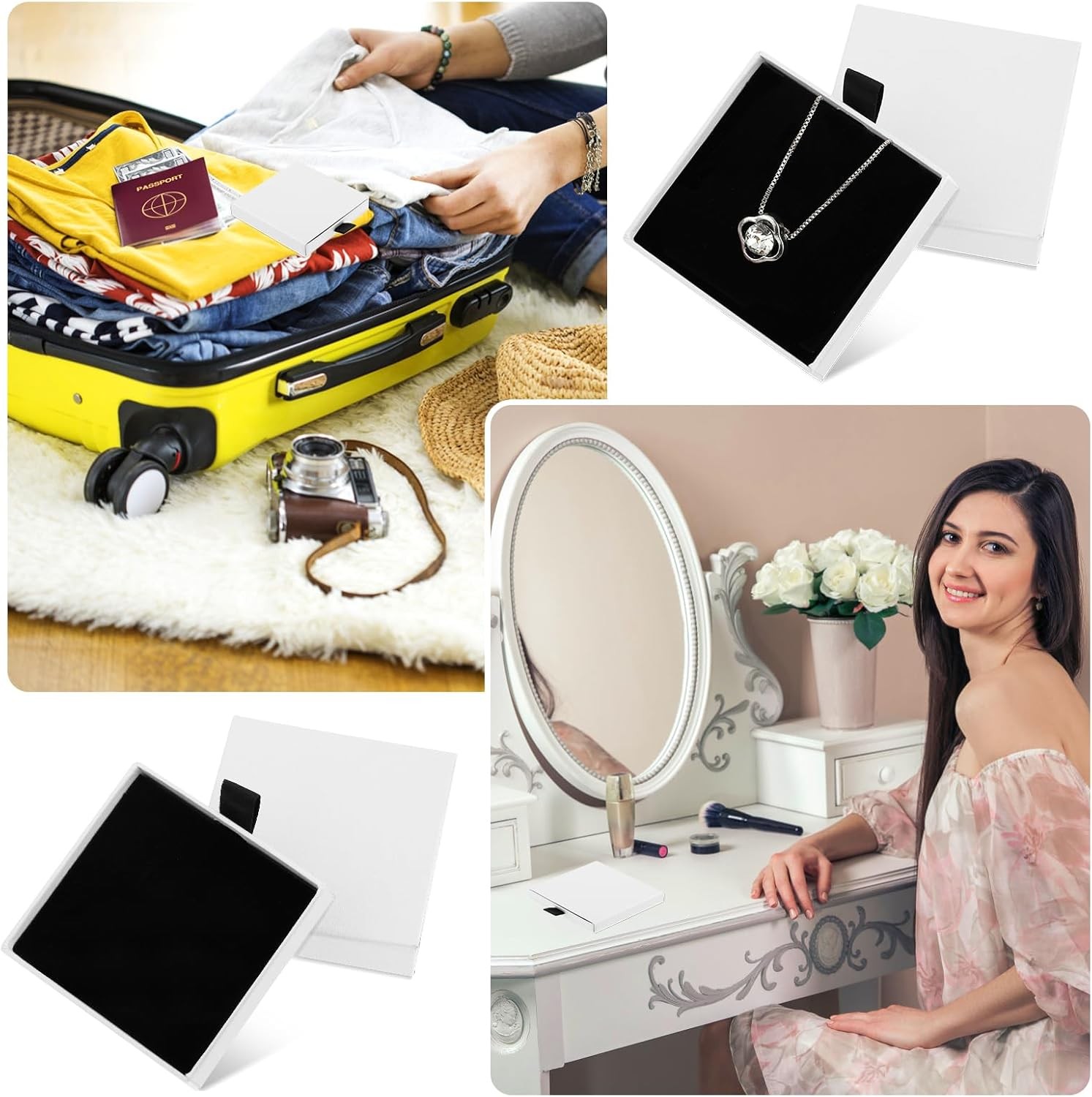 2Pcs Jewelry Gift Box Bracelet Gift Boxes Cardboard Jewelry Box