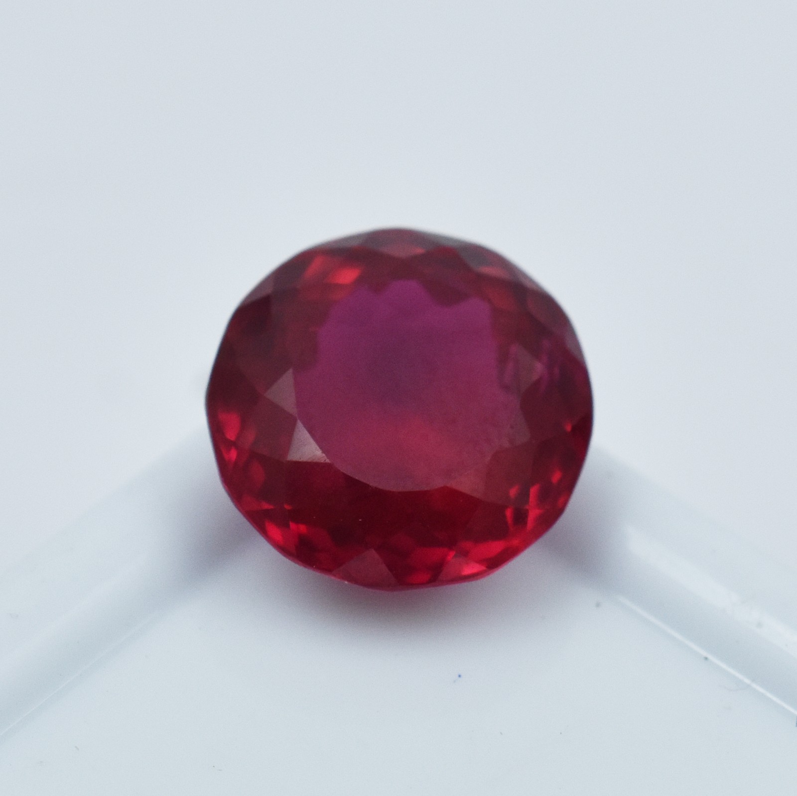 Natural Red Ruby Round Shape 10.00 Ct CERTIFIED Loose Gemstone