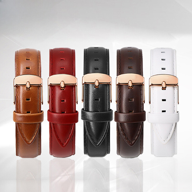 Crocodile Grain Genuine Leather Watch Strap Cowhide Wrist Band 14 16 18 20 22mm