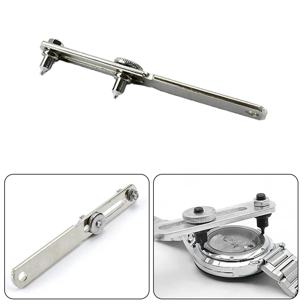 Adjustable Watch Back Case Opener Remover Stainless Steel Wrench Repair Tool Kit