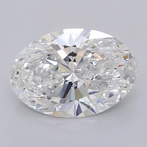 Lab Grown 7.16 Cts Oval Cut IGI Certified CVD Diamond D Color VS1 Clarity