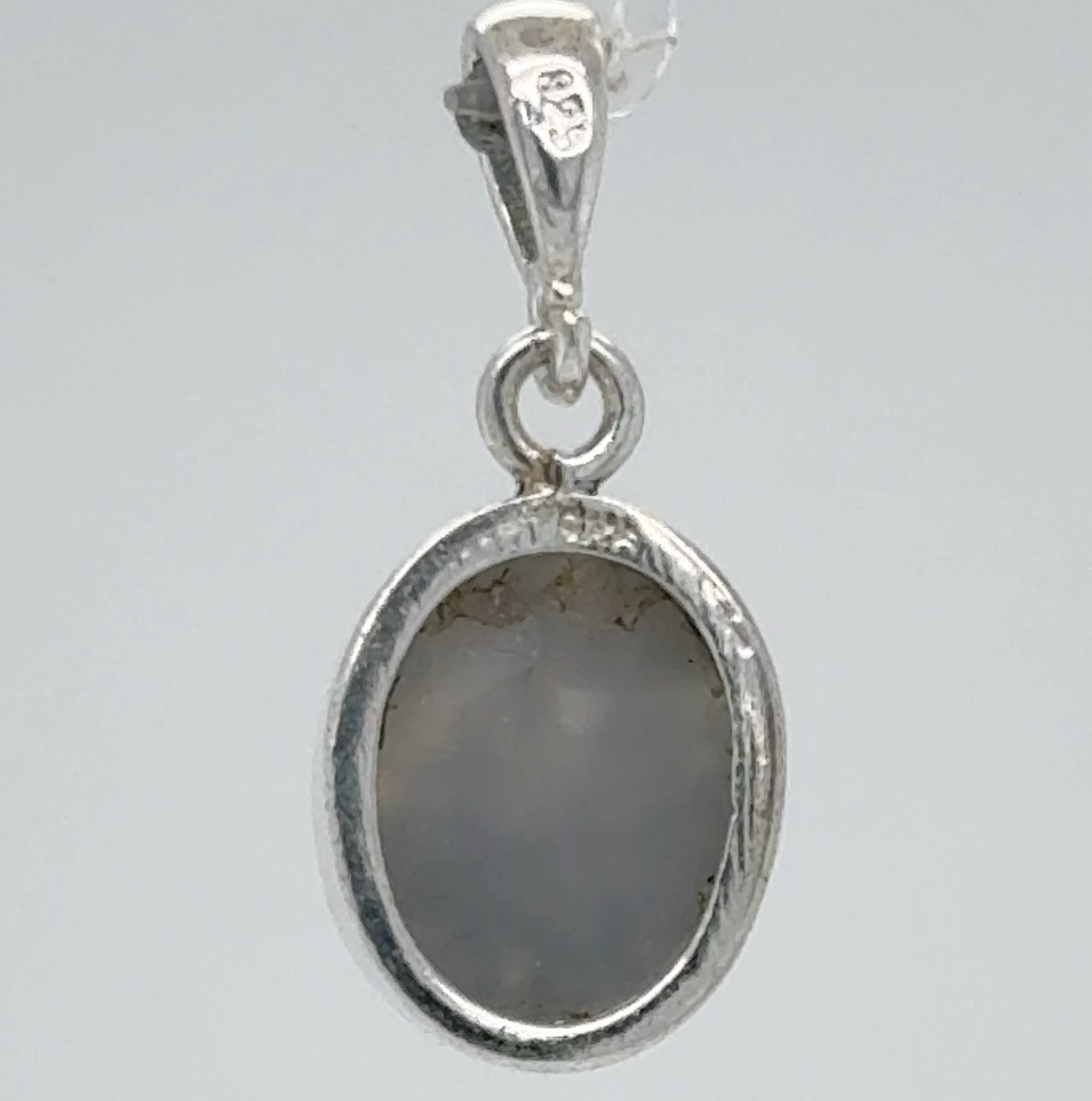 Oval Purple DRUZY DRUSY Druse QUARTZ Pendant – 925 STERLING SILVER Necklace #48