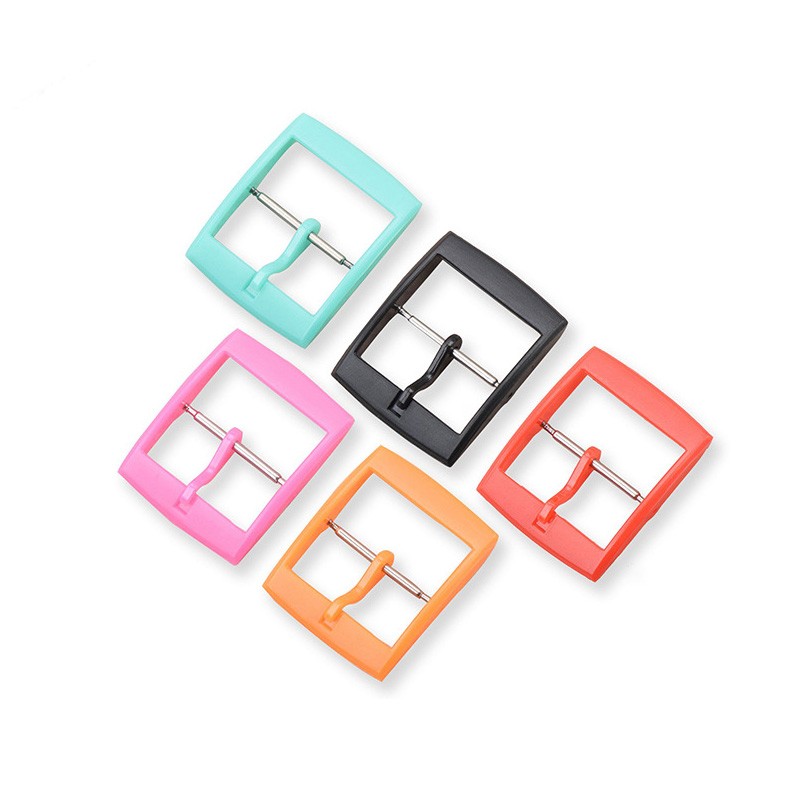 10PCS 16mm 19mm 20mm Colorful Plastic Watch Band Strap Pin Buckle For Swatch