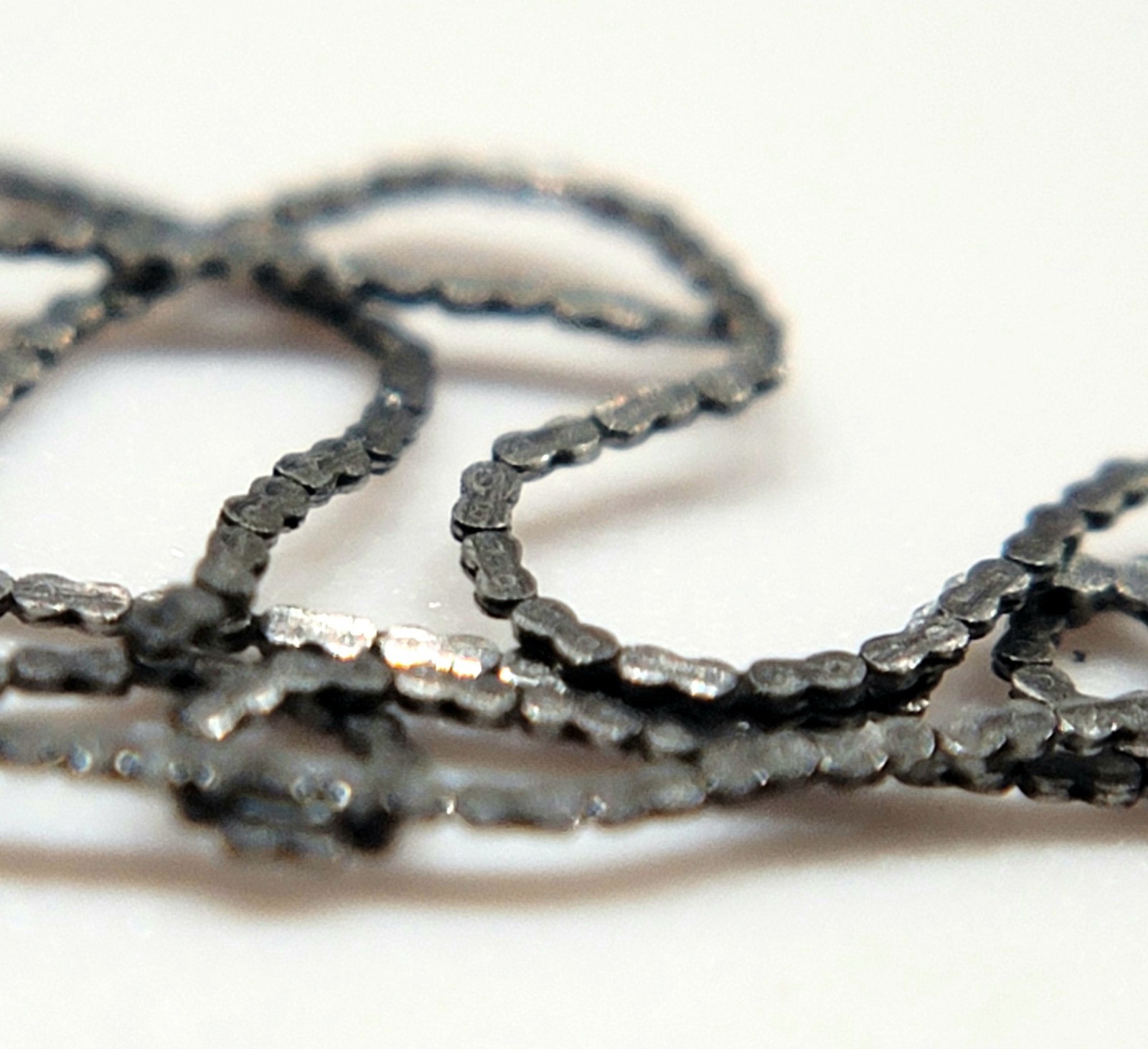 SB8: Vintage 7.5″ Verge Fusee Watch Chain – One Hook – Antique Pocket Watch Part
