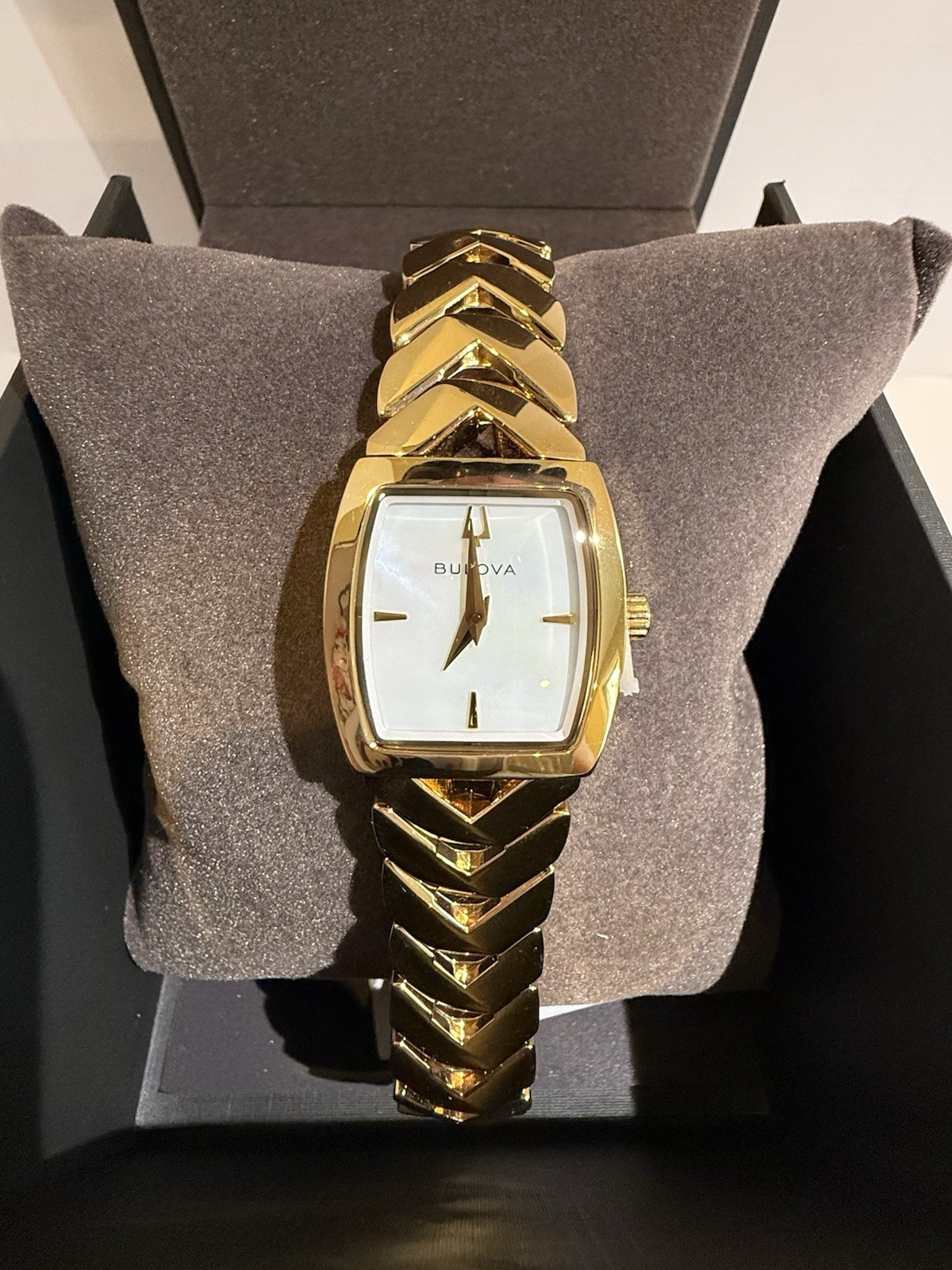 Bulova Classic Gold Mother of Pearl Ladies Watch 97L183