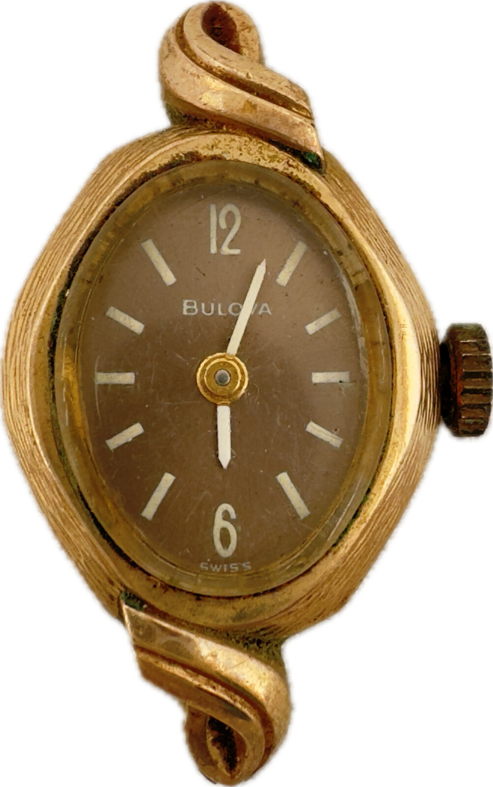 Vintage 1962 Bulova Ladies Mechanical Wristwatch 6 CL USA 10k RGP for Repair