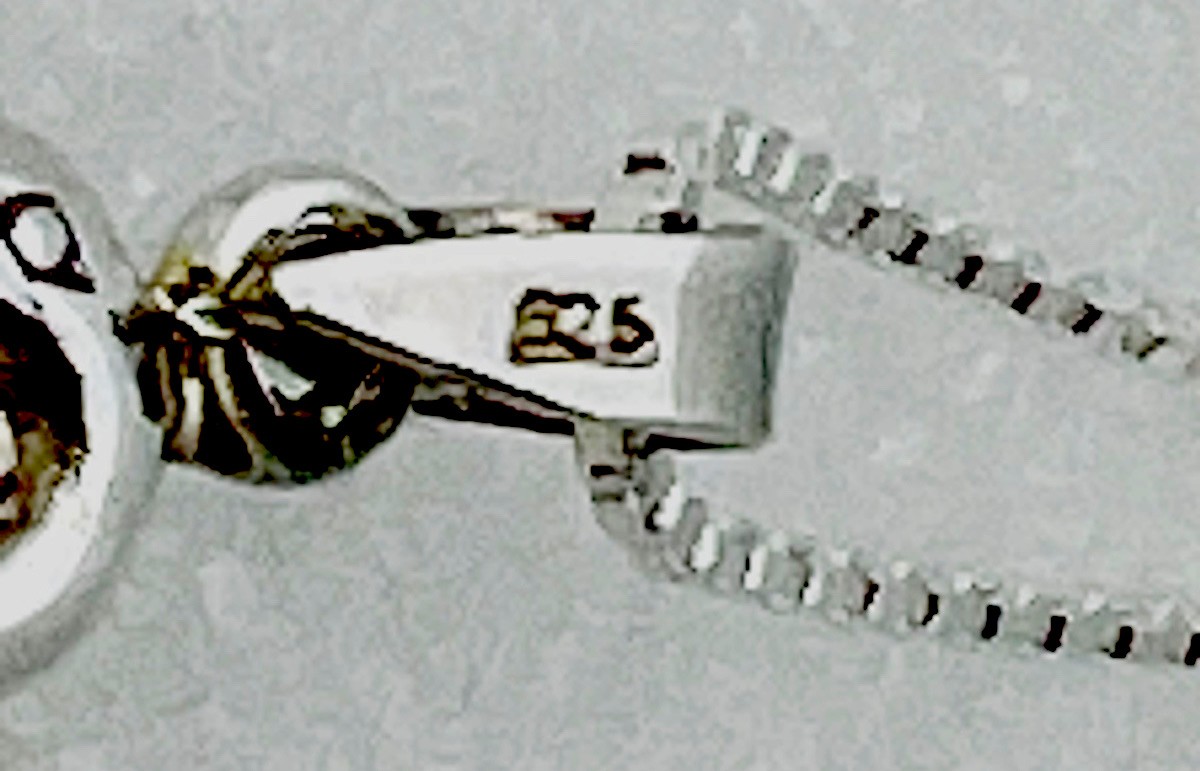 925 Sterling Silver 4.1 Gram 3D Swan Necklace 18”