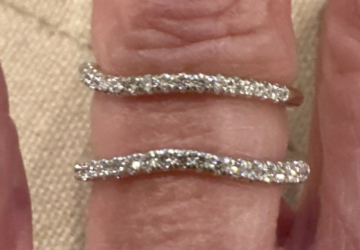 2 14k White Gold Natural Diamond rings 0.28ctw H VS2-SI1