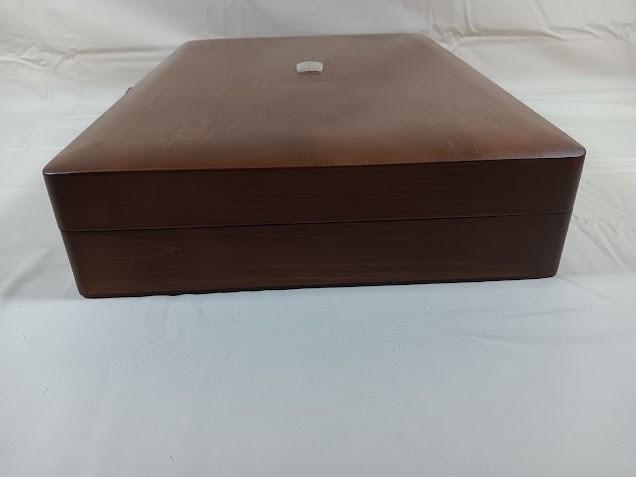 Vintage 6 Slot Watch Storage Box With Helbros Watch Face