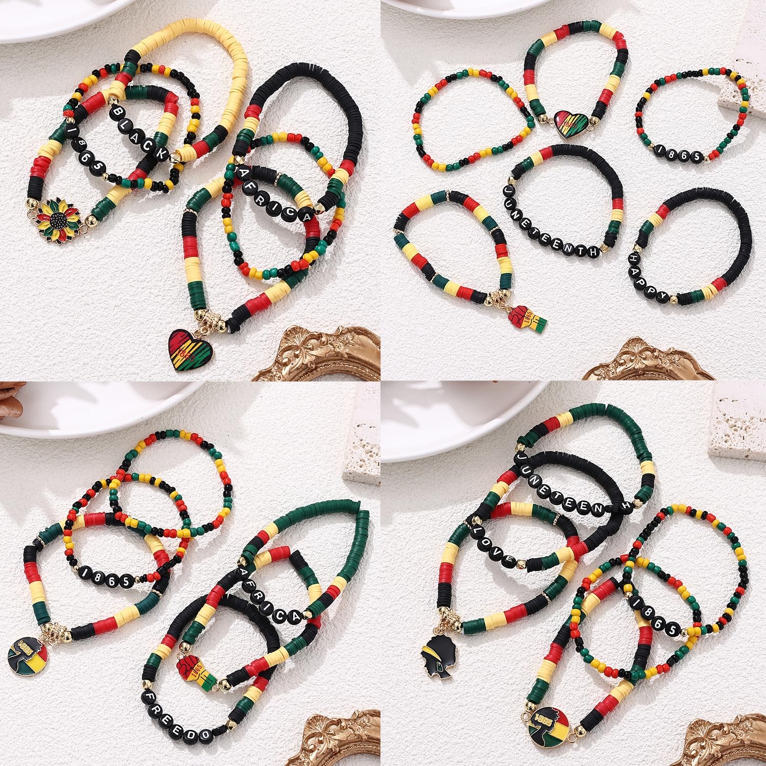 36Pcs Juneteenth Bracelets bulk for Women Juneteenth Day Party Favors Freedom…