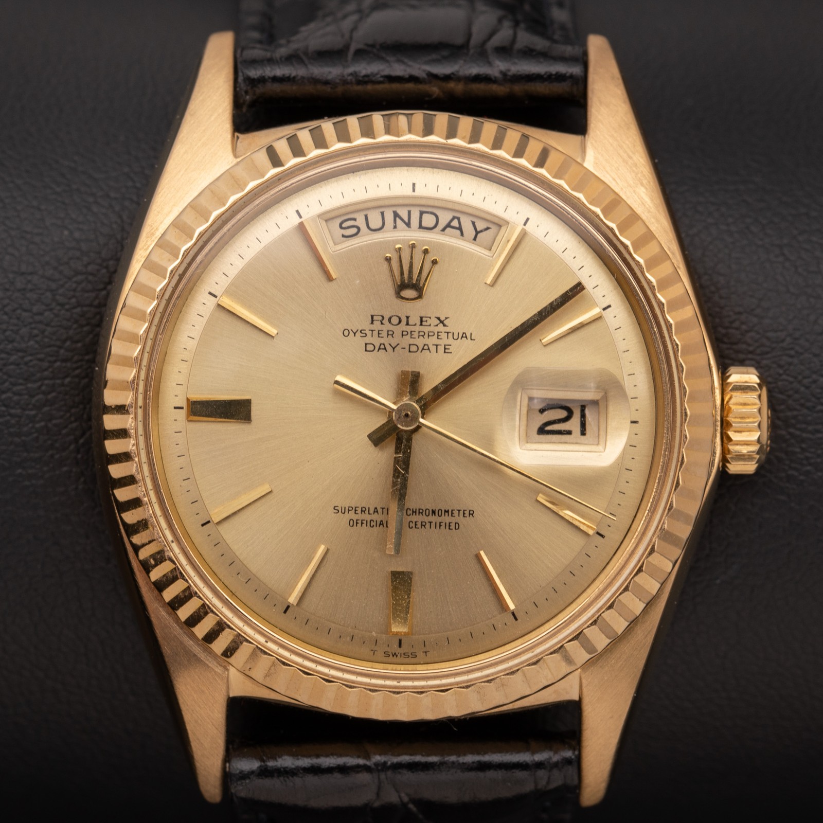 Presidential Rolex Day-Date 1803 36mm Watch Champagne Dial 18K Yellow Gold