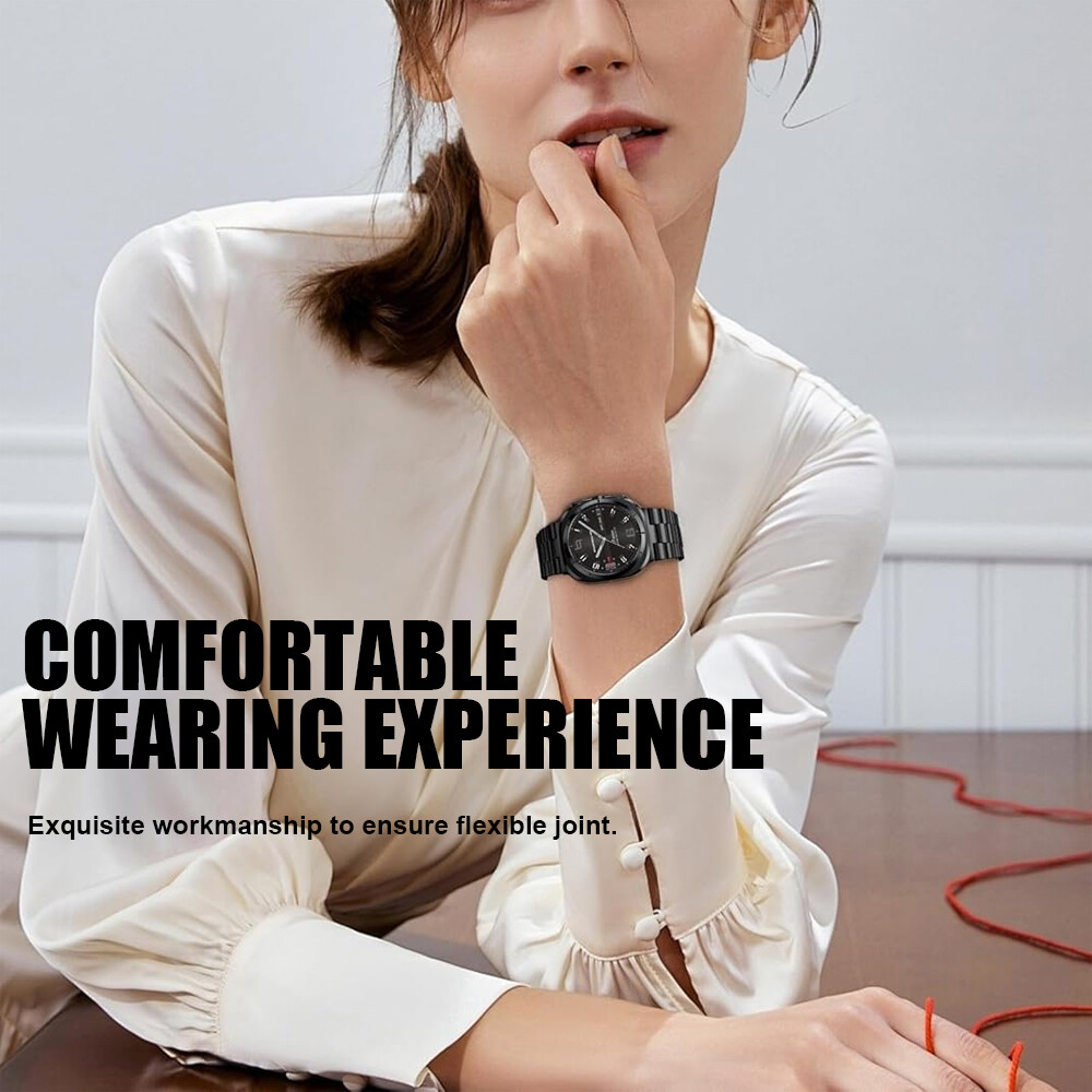 For Samsung Galaxy Watch 7 Ultra 47mm Hard Cover Case + Steel Metal Band Strap