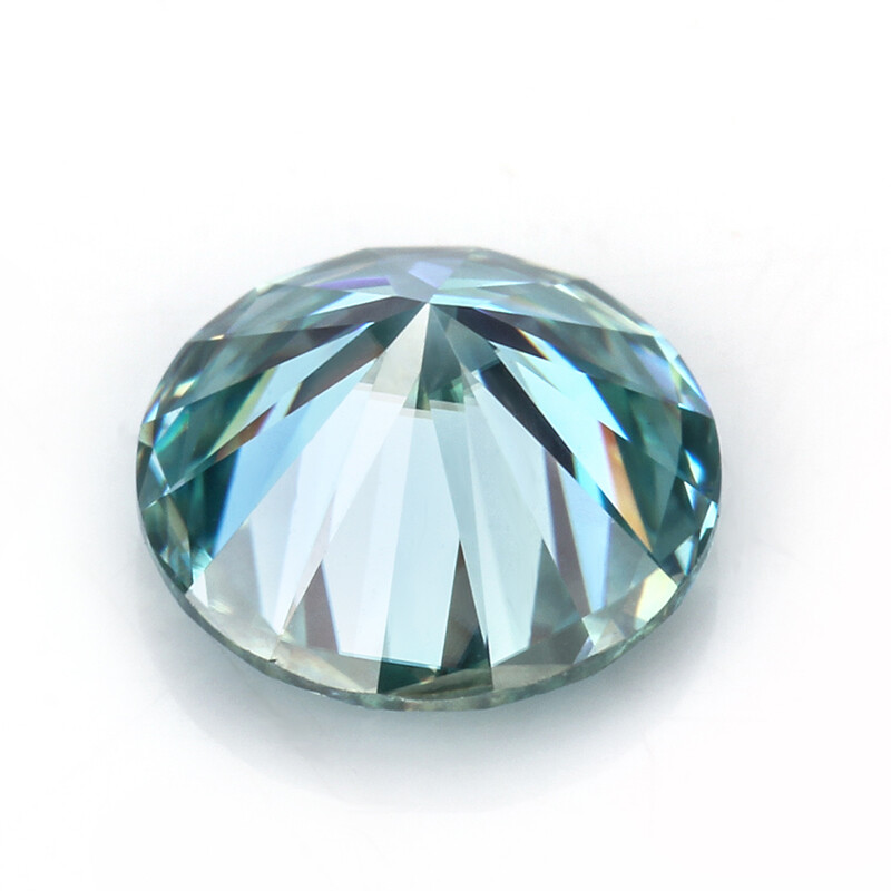 1X 0.50 CT To 5.00 CT Light Blue Loose Moissanite Gem Round Cut W Certificate