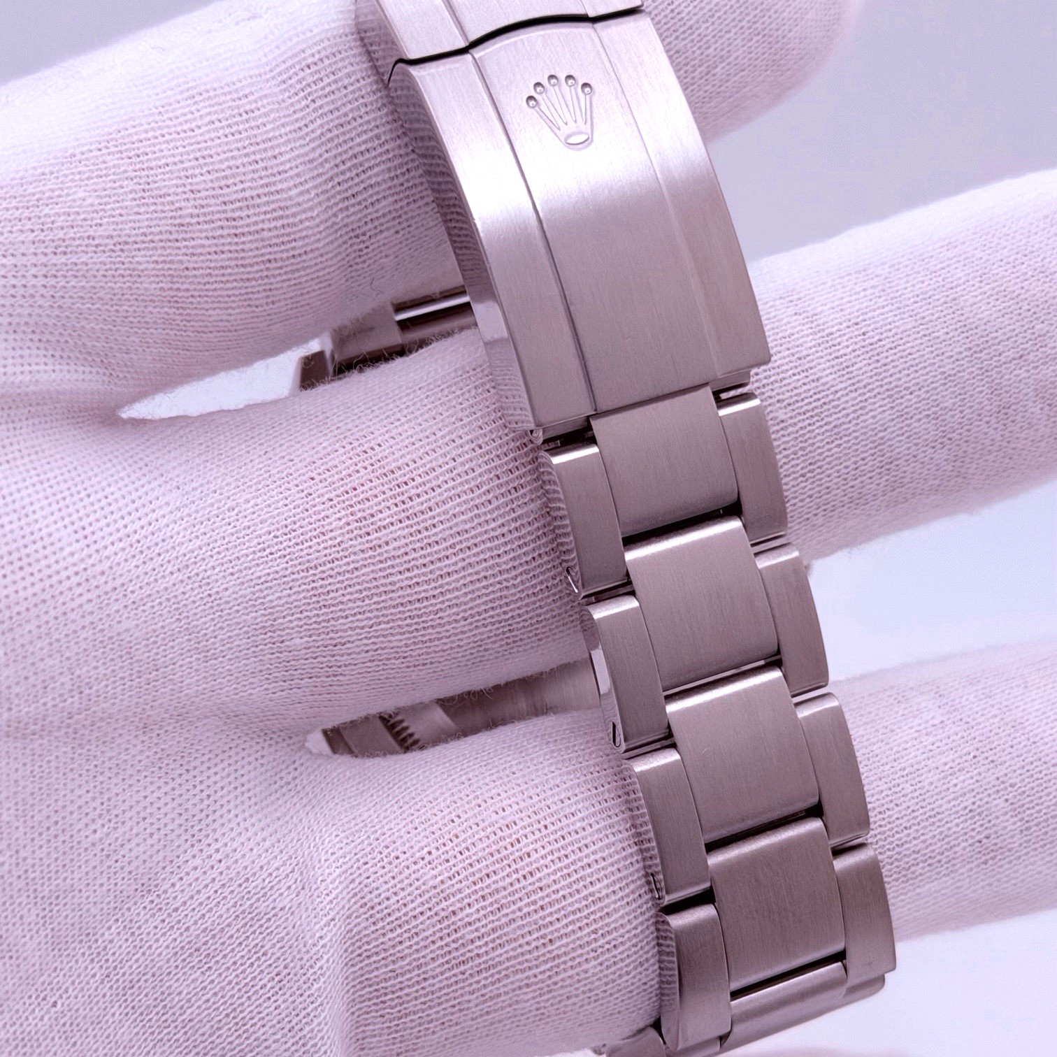 Rolex Oyster Perpetual 39 114300 39mm Dark Rhodium Dial Stainless Steel Box Tags