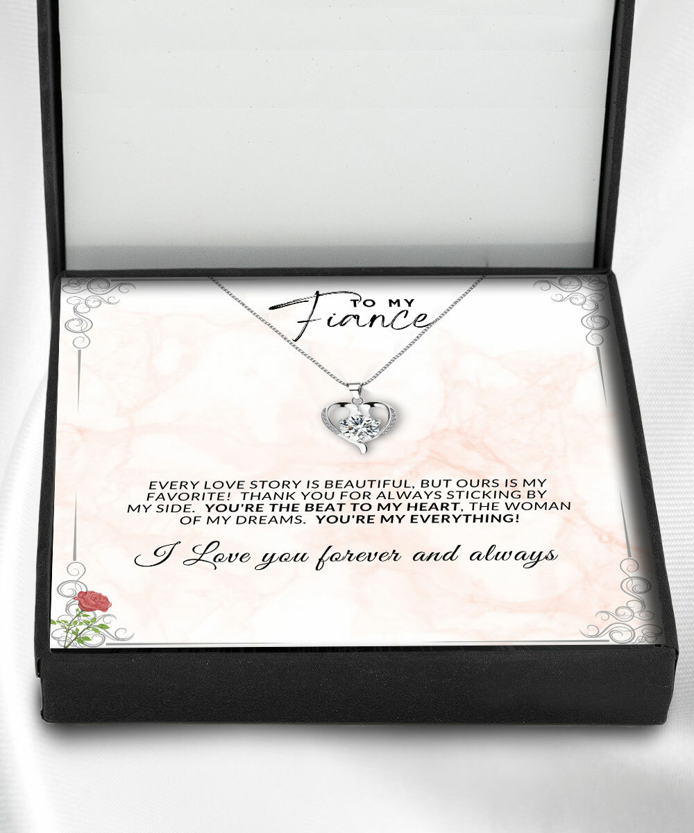 To My Fiance Necklace, Bride to be Gift, Necklace for Fiancee, Engagement Gift