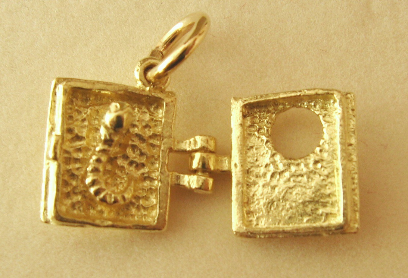 GENUINE SOLID 9K 9ct YELLOW GOLD 3D BOOKWORM READING CHARM/PENDANT RRP $399