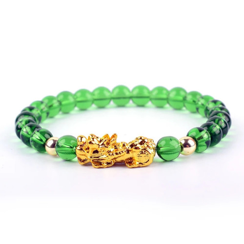 Feng Shui Obsidian Stone Beads Bracelet Men Women Wristband